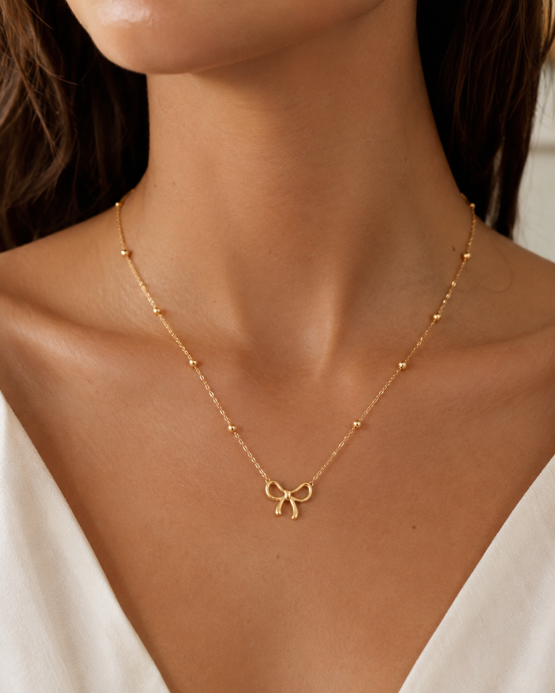 Colette Bow Necklace