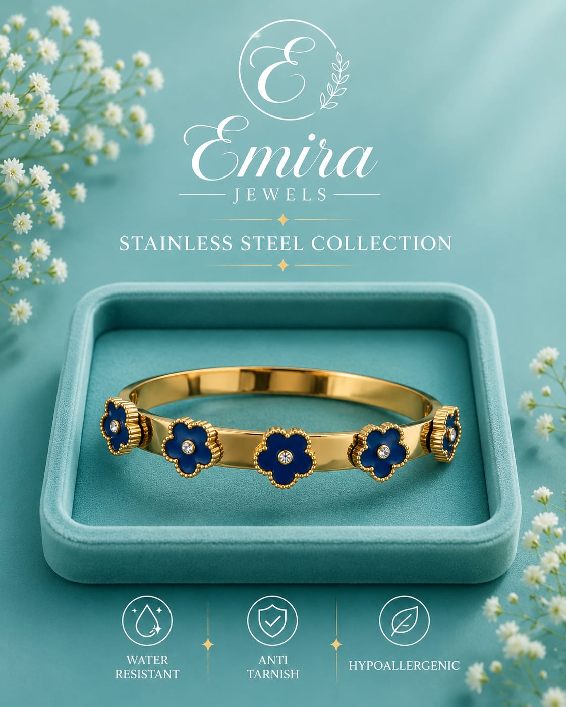Midnight Bloom Bangle