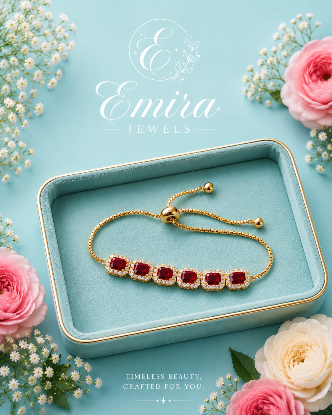 Ruby Red Bracelet