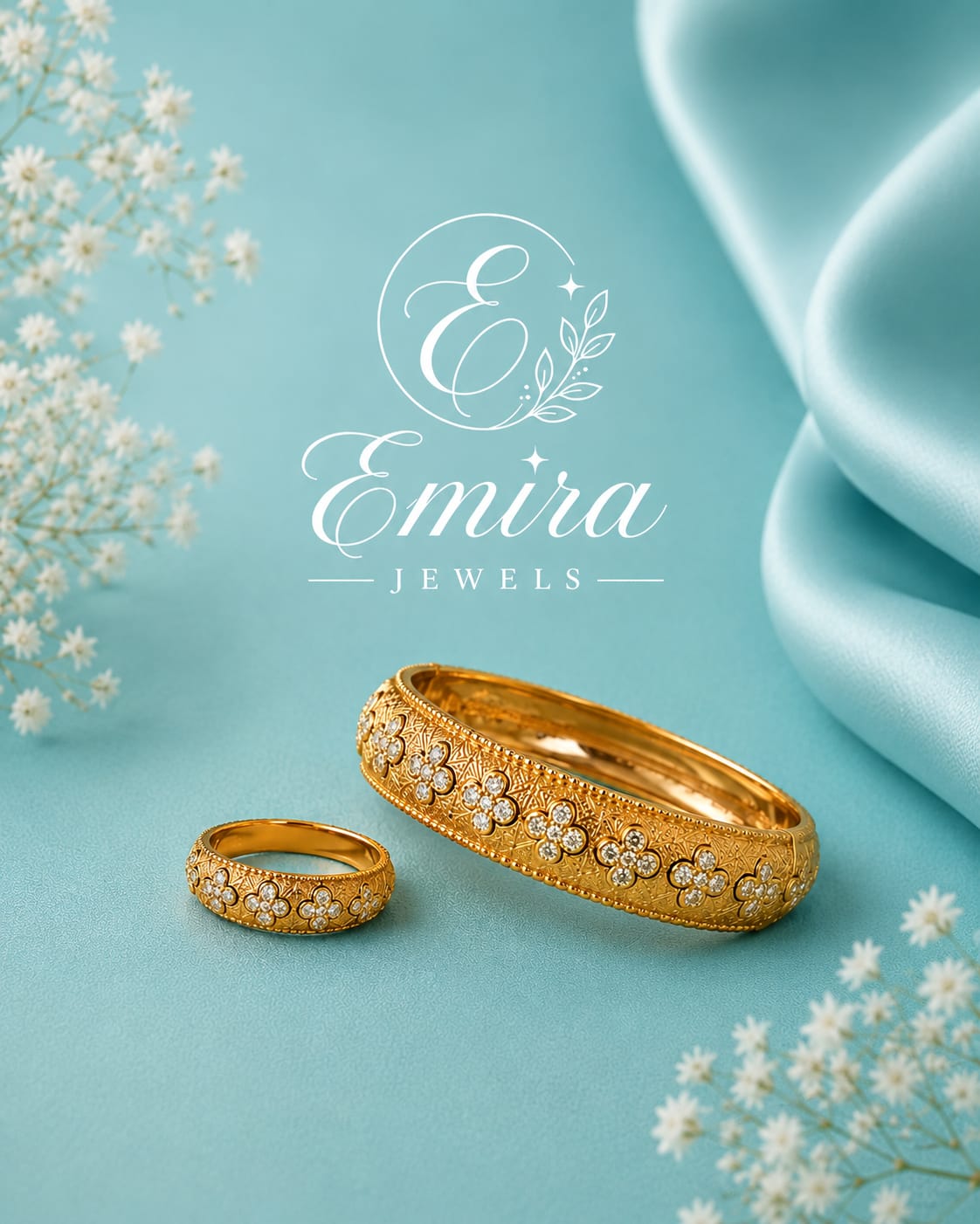 Clover Bangle Set