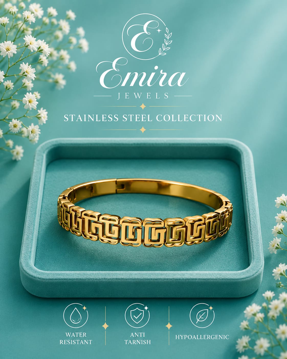 Aurelia Link Stainless Steel Bangle