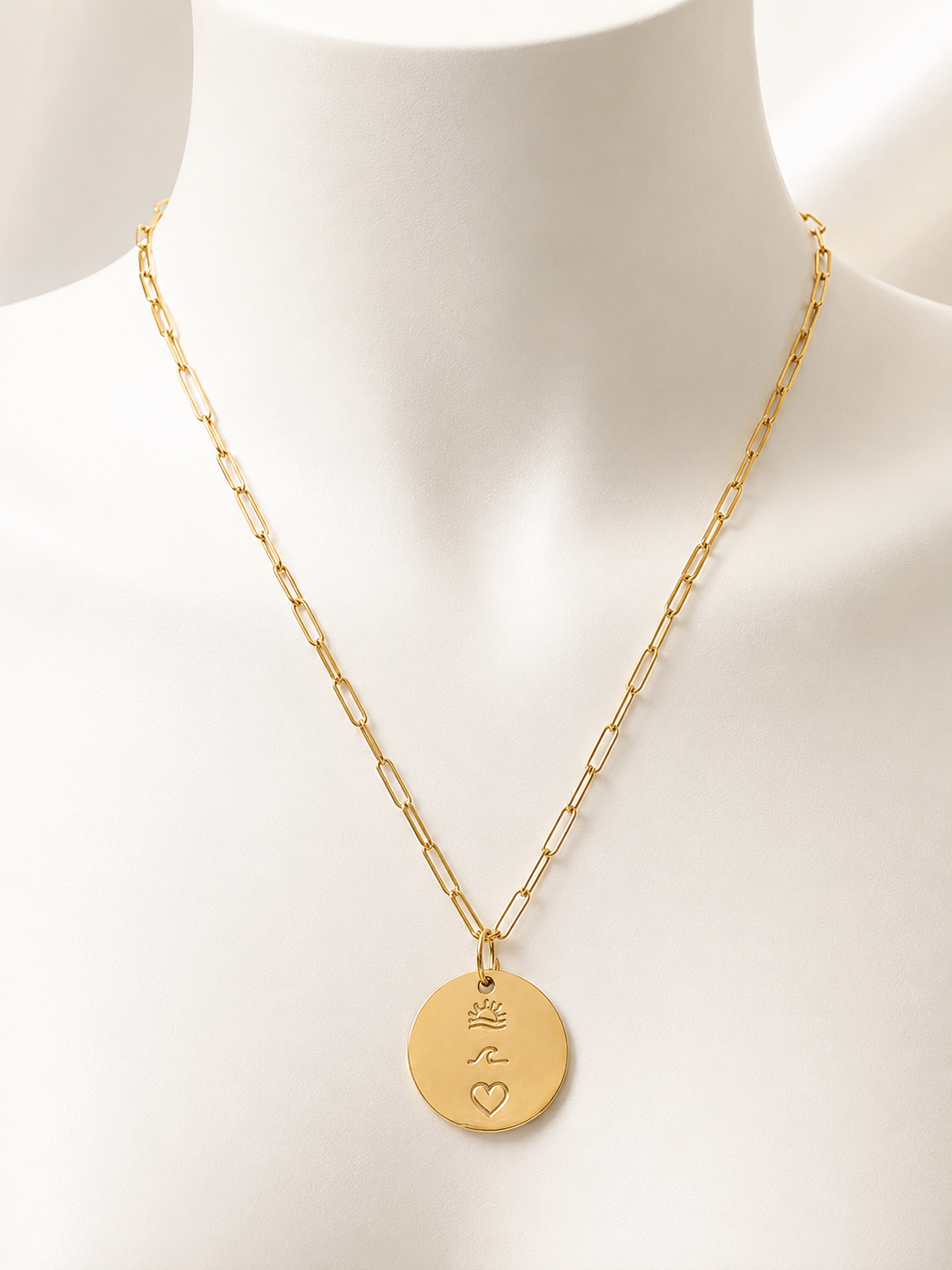 Sun, Sea & Love Medallion Necklace