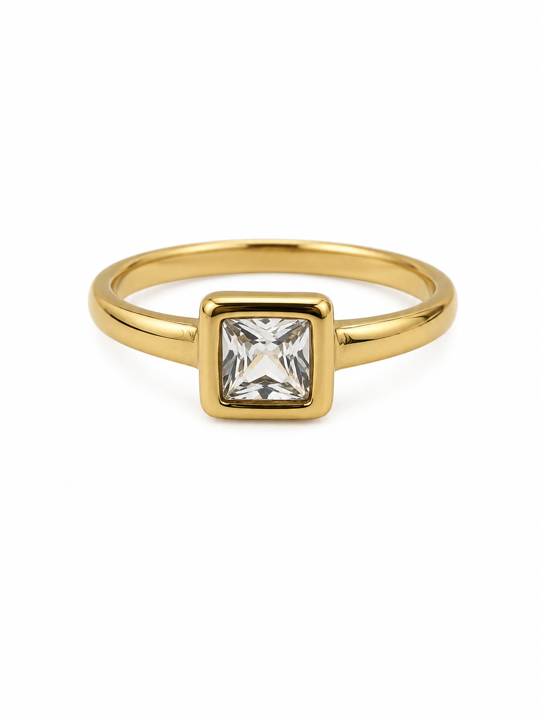 Luna Solitaire Ring