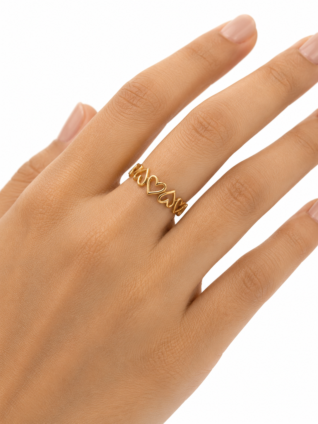 Sweetheart Open Heart Ring