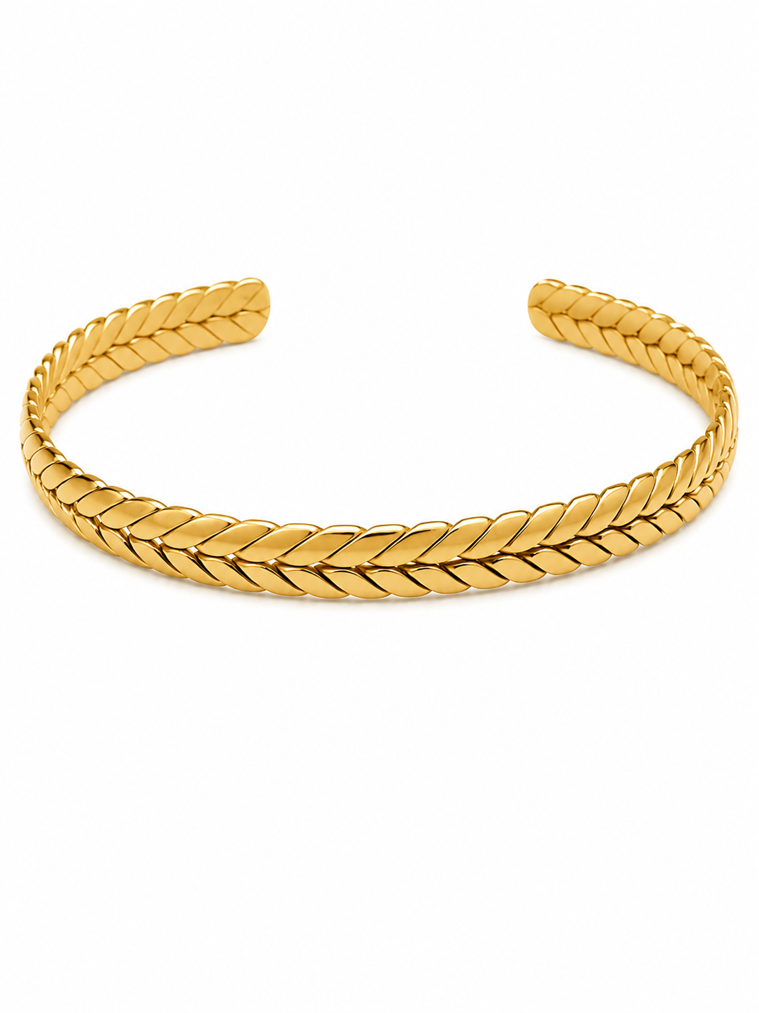 Helix Twist Adjustable Cuff Bangle