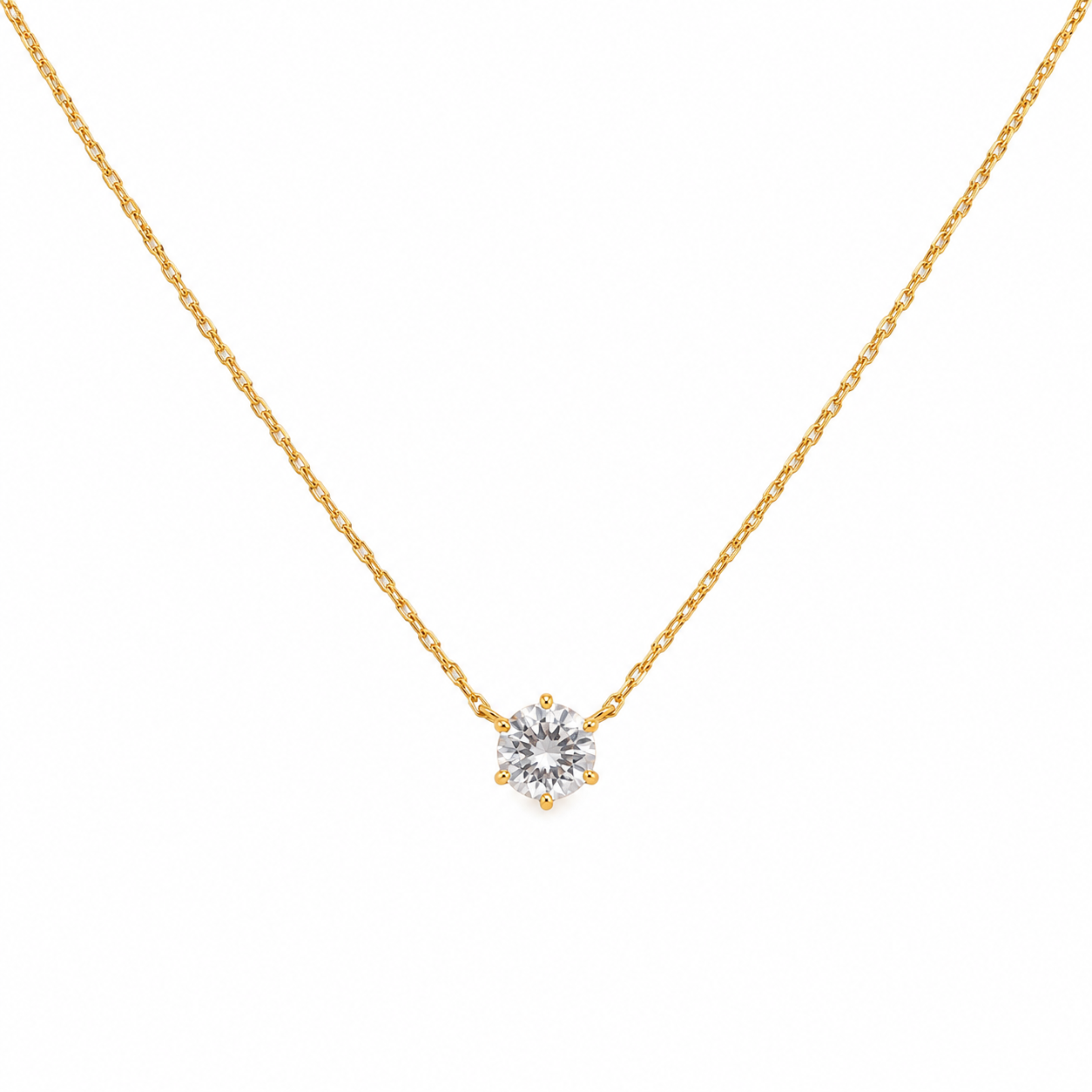 Celeste Solitaire Necklace