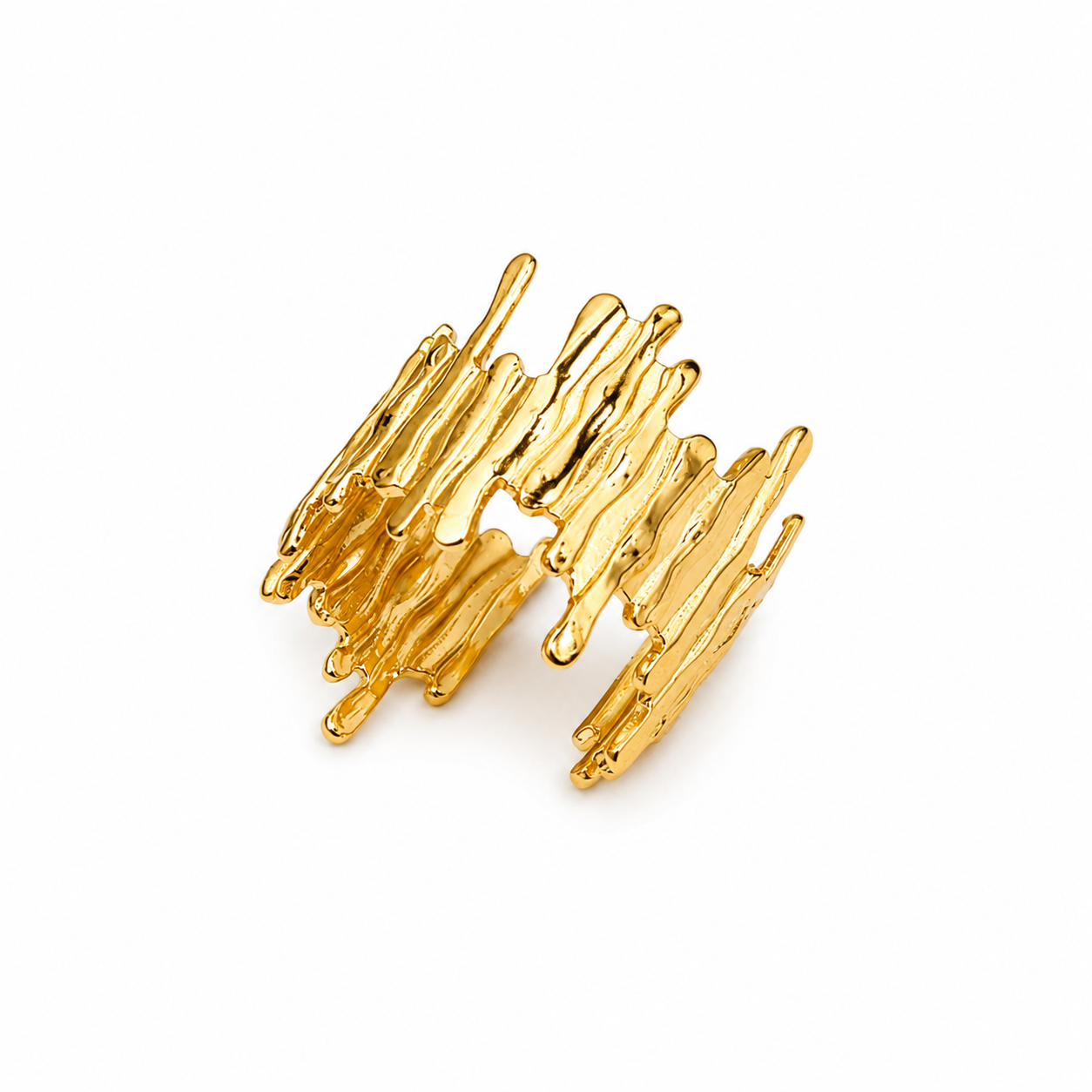 Molten Texture Statement Ring
