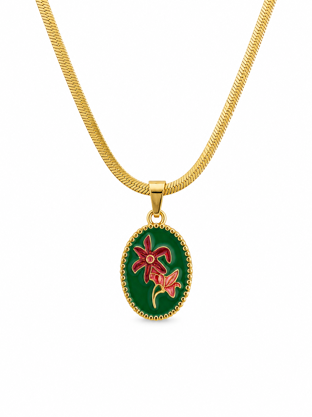 Botanical Bloom Pendant Necklace