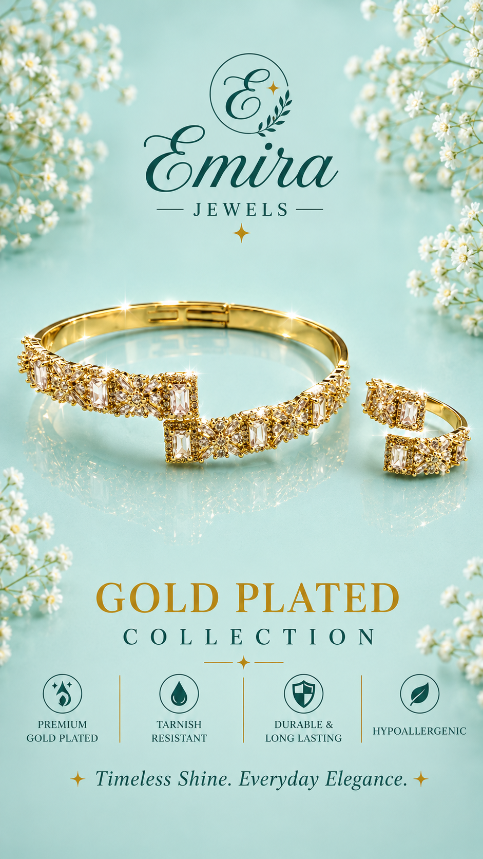 Royal Radiance Bangle & Ring Set