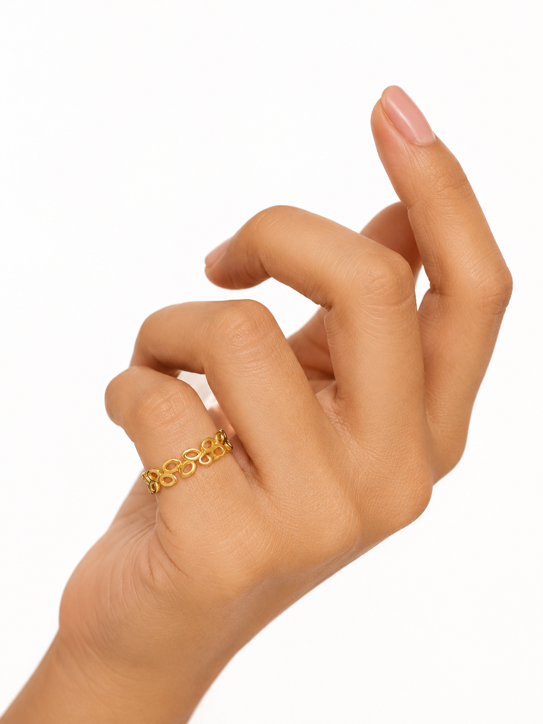 Olivia Leaf Adjustable Ring