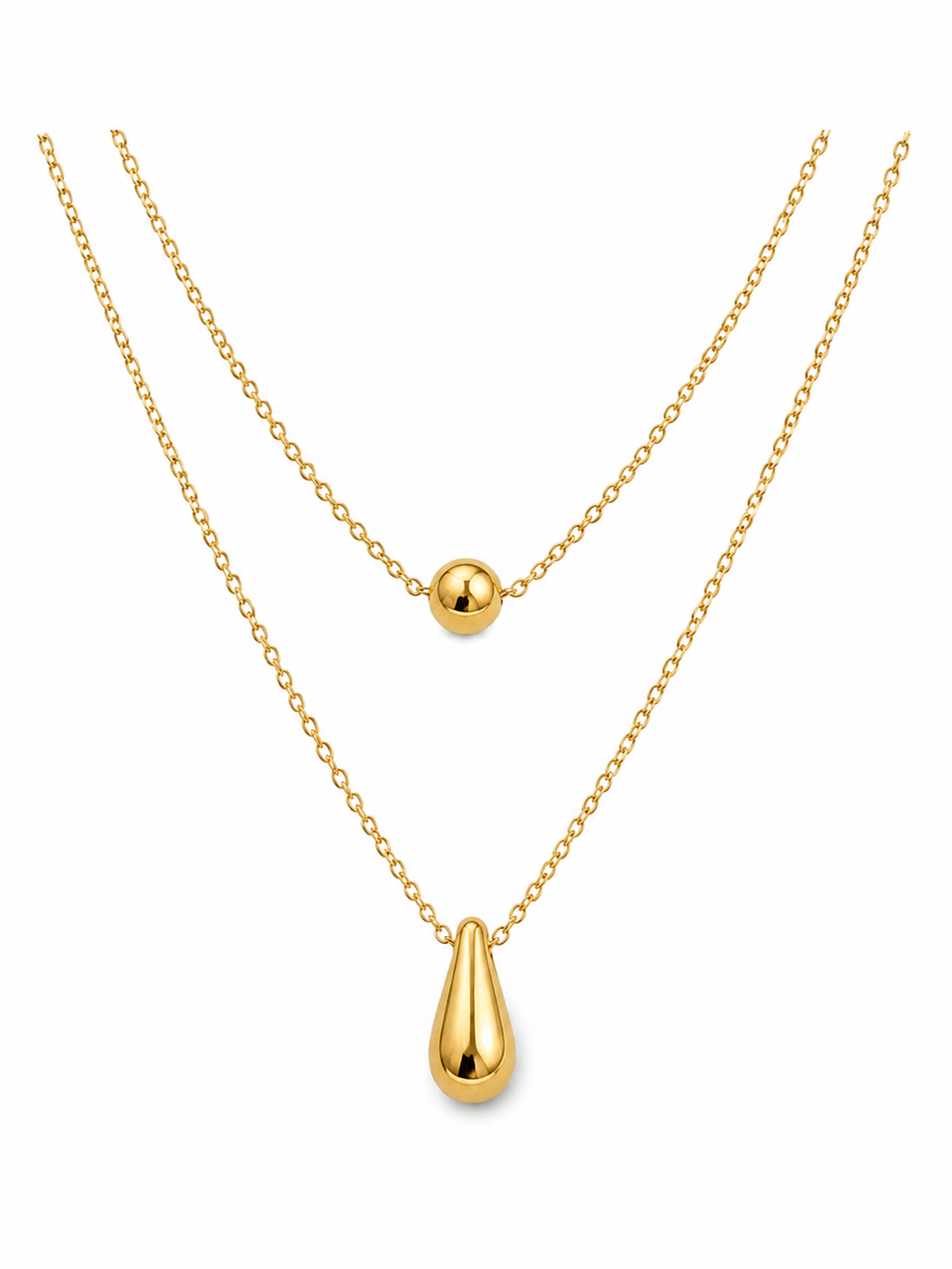 Luna Drop Layered Necklace