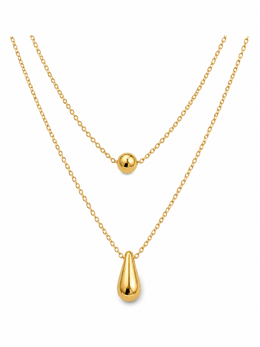 Luna Drop Layered Necklace