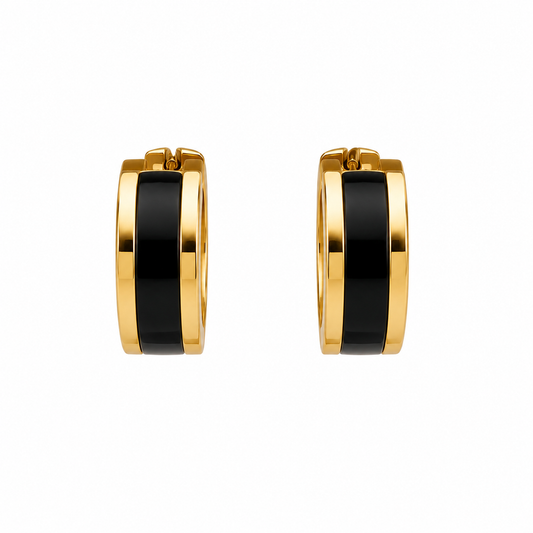Midnight Luxe Hoop Earrings