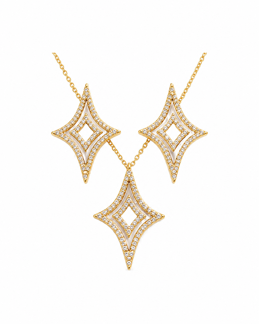 Celeste Mother of Pearl Necklace Set