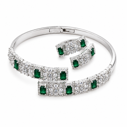 Emerald Radiance Bagle Set