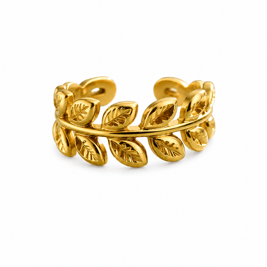 Olivia Laurel Adjustable Ring