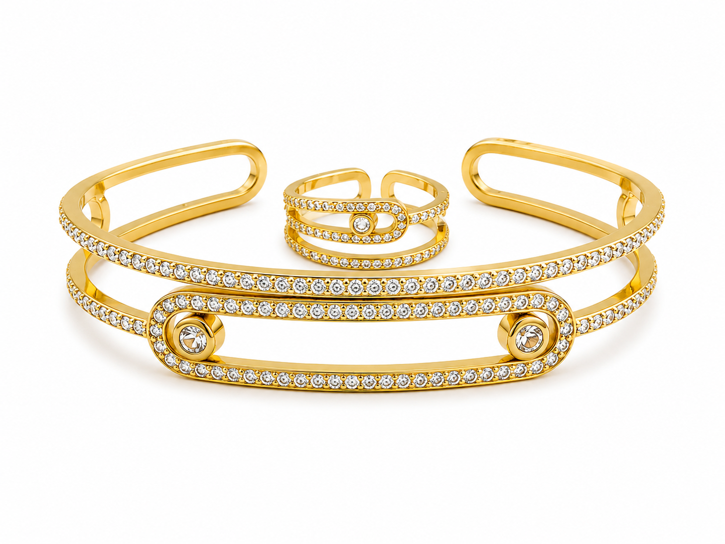 Infinity Spark Cuff & Ring Set