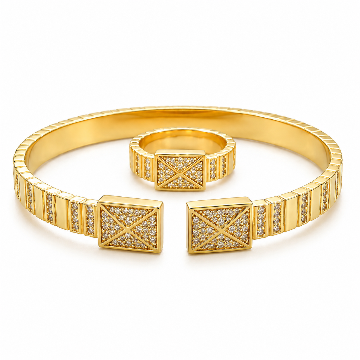 Regal Grace Bracelet & Ring Set