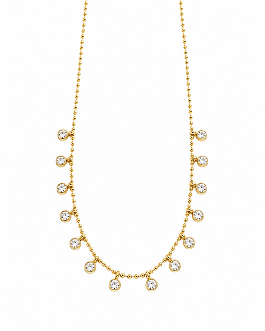 Celeste Drop Crystal Necklace