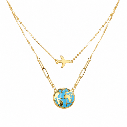 Wanderlust World Necklace