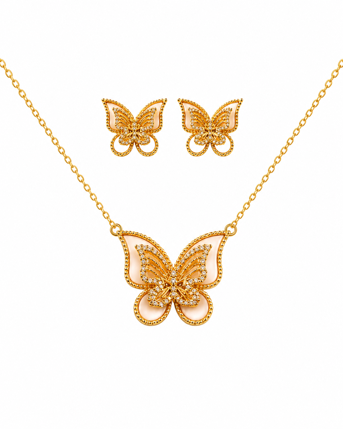 Golden Butterfly Elegance Set