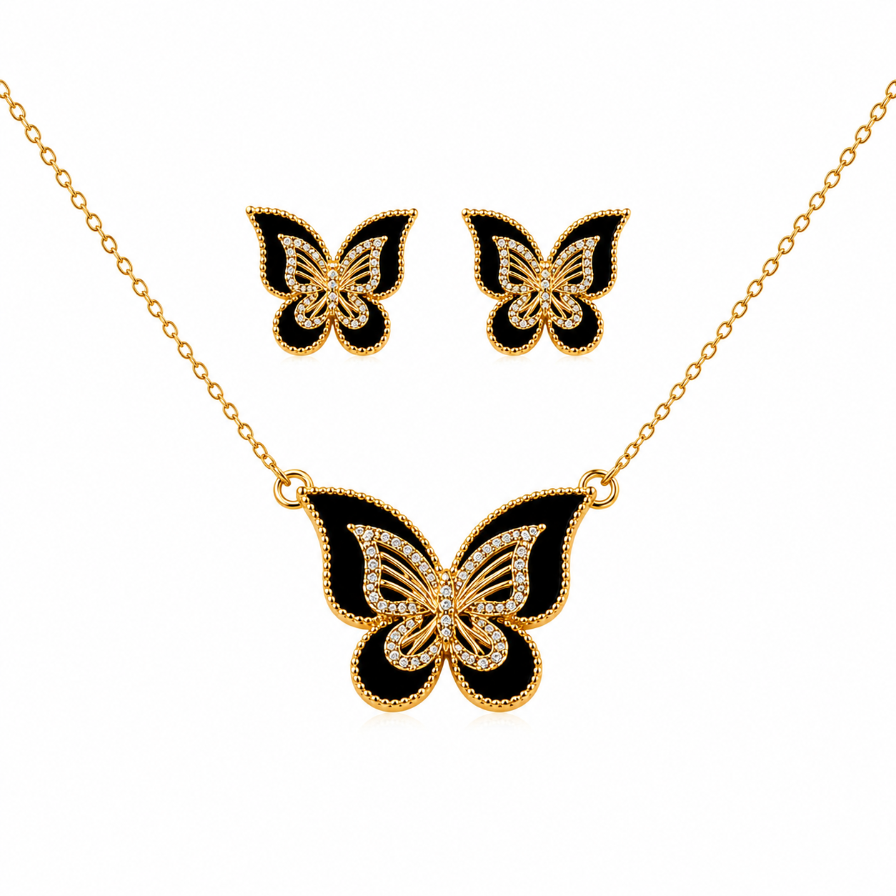 Midnight Butterfly Elegance Set