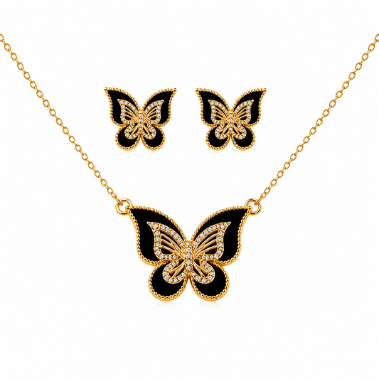 Midnight Butterfly Elegance Set