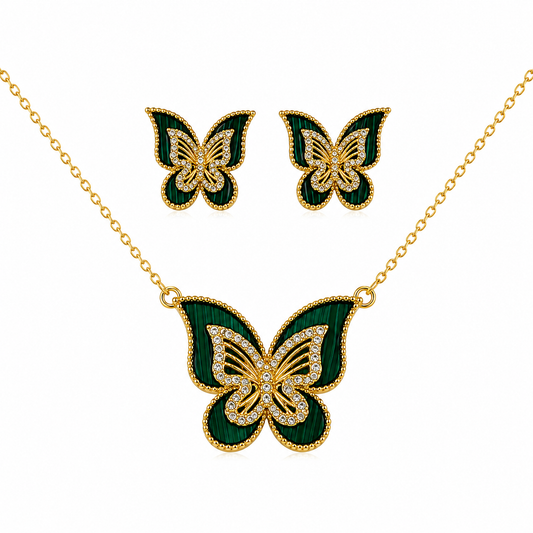 Emerald Butterfly Luxe Set