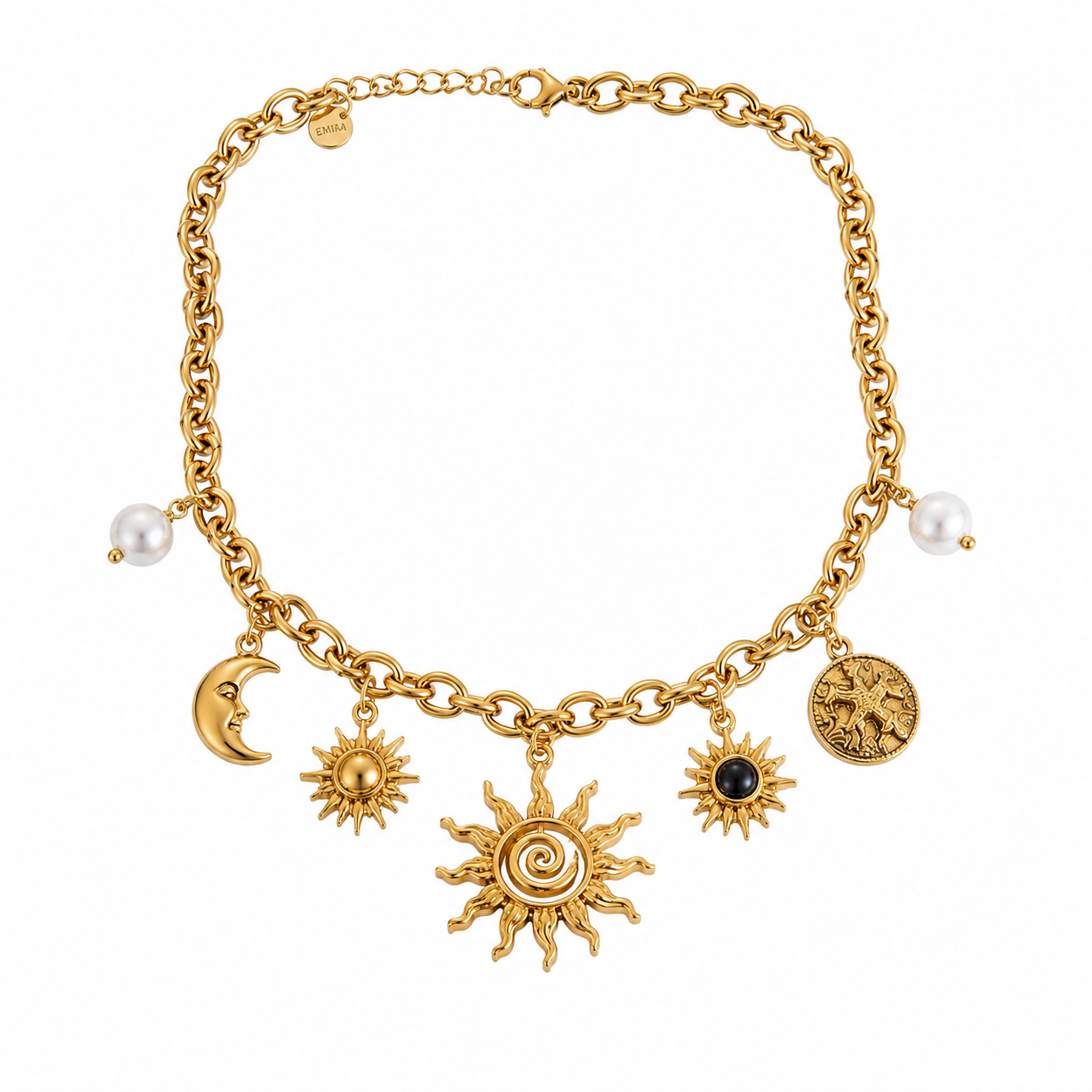 Luna Sol Celestial Charm Necklace