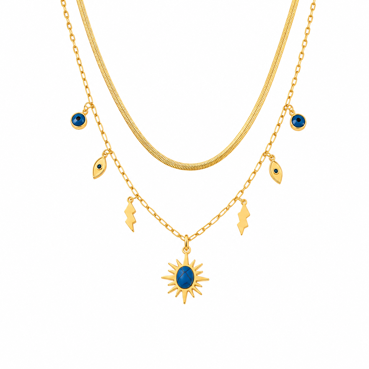 Celestial Guardian Layered Necklace