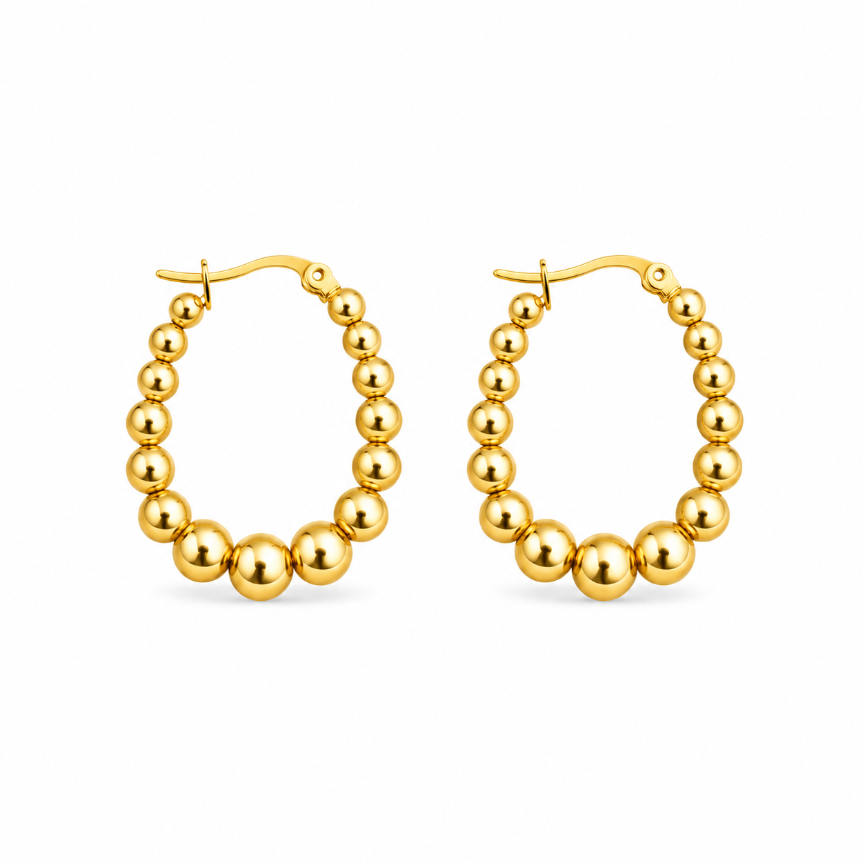 Luna Beaded Hoop Earrings