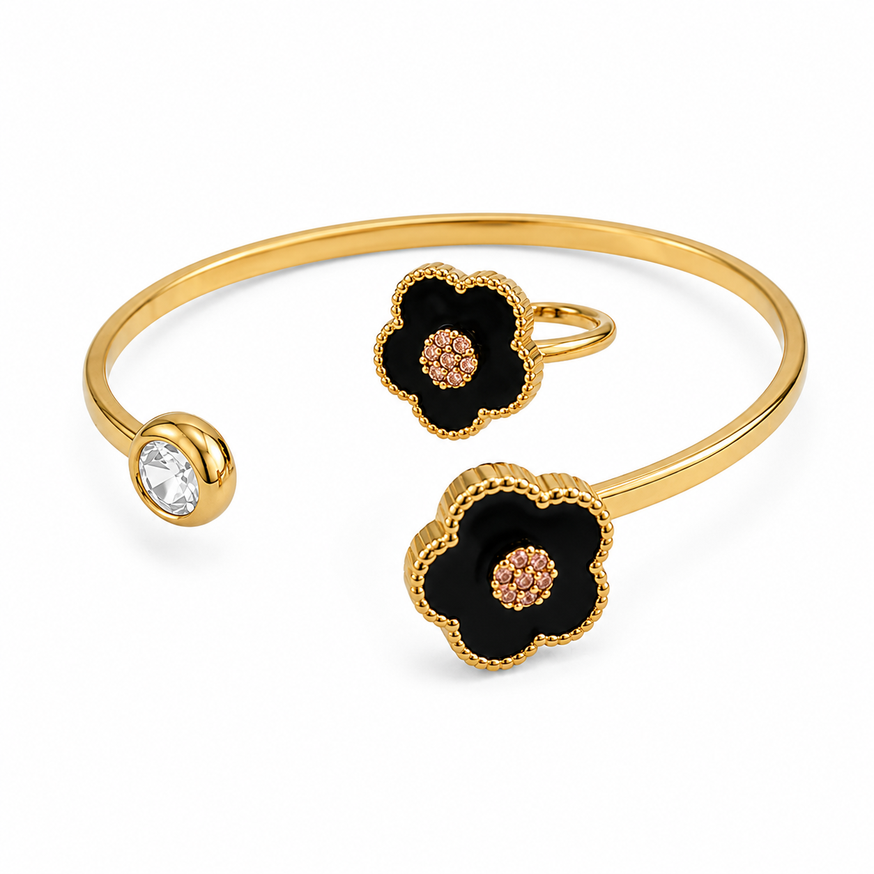 Midnight Bloom Cuff Bangle