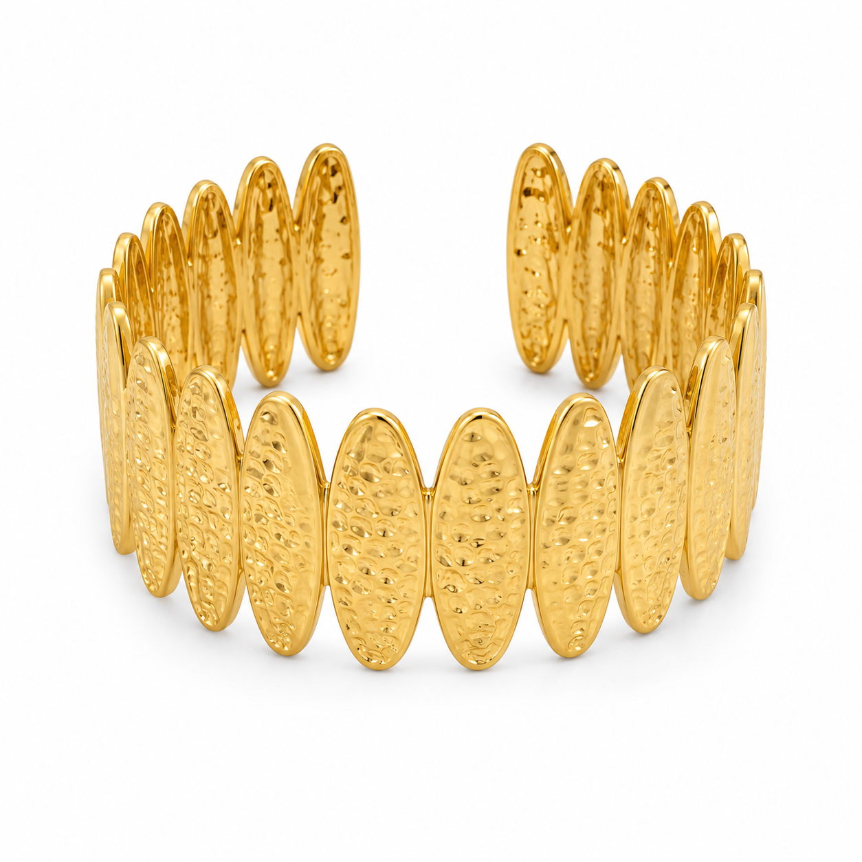 Aurora Textured Gold Cuff