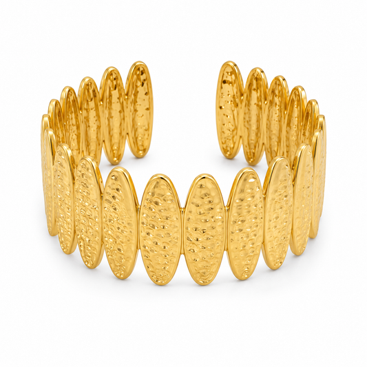Aurora Textured Gold Cuff