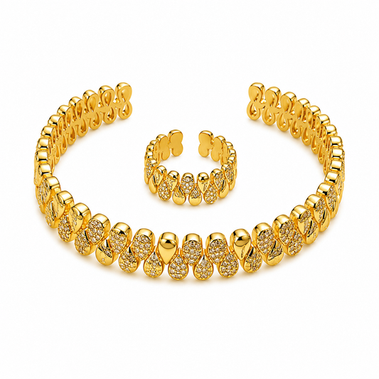 Drop Bangle & Ring Set