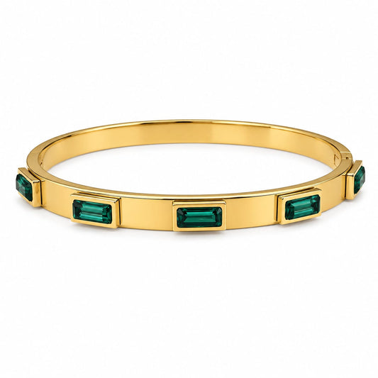 Emerald Luxe Bangle