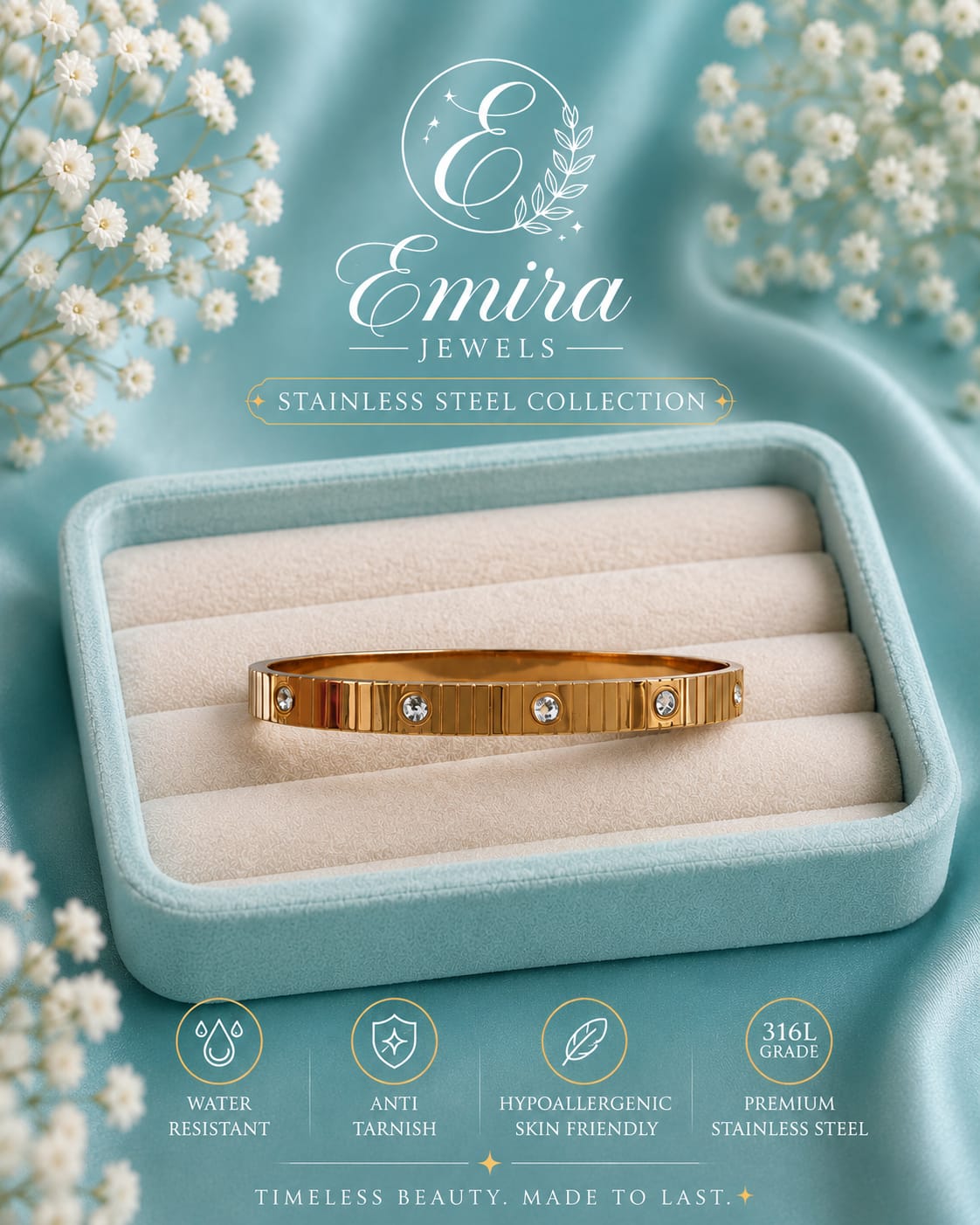 Celeste Crystal Bangle