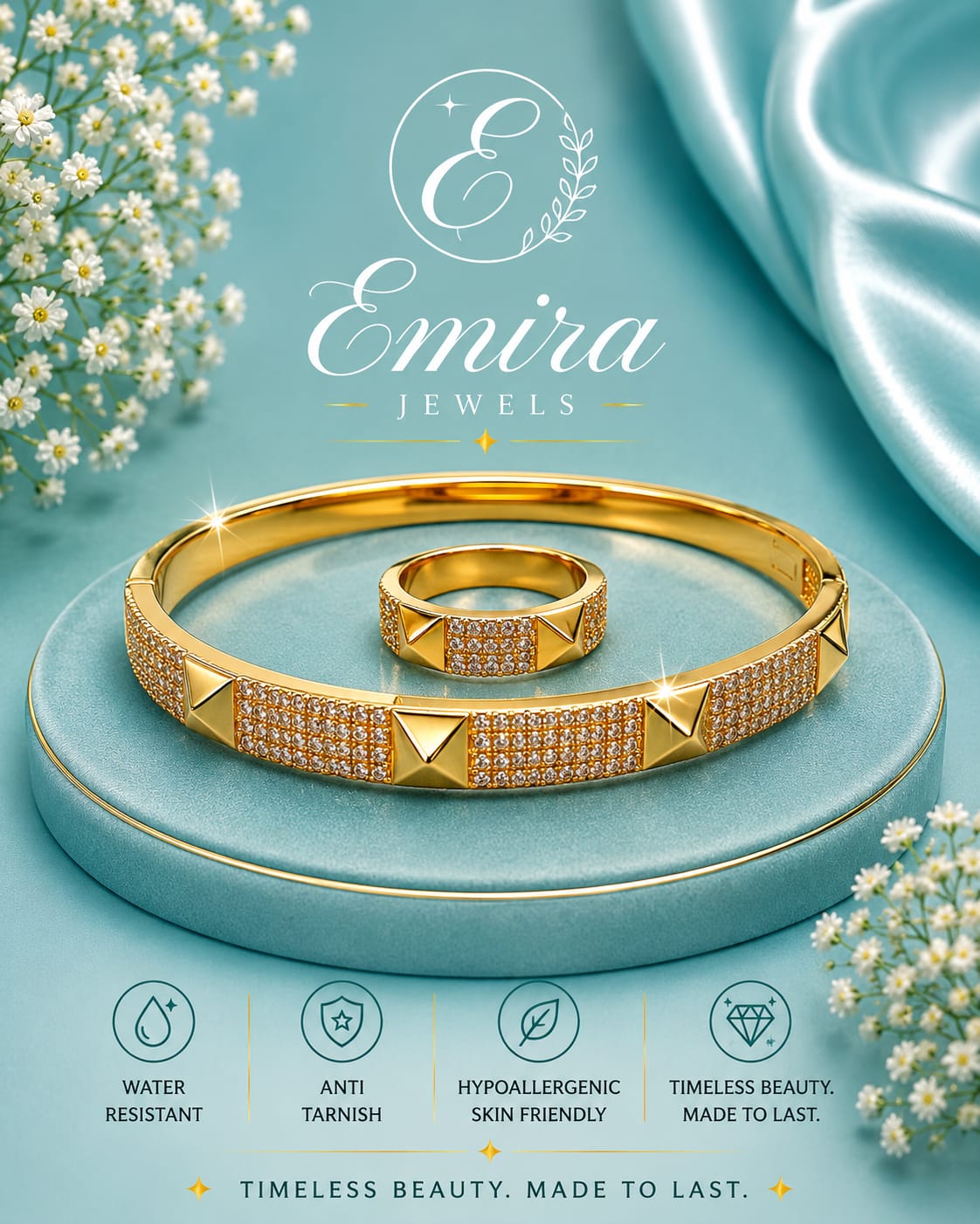 Radiant Luxe Bracelet & Ring Set