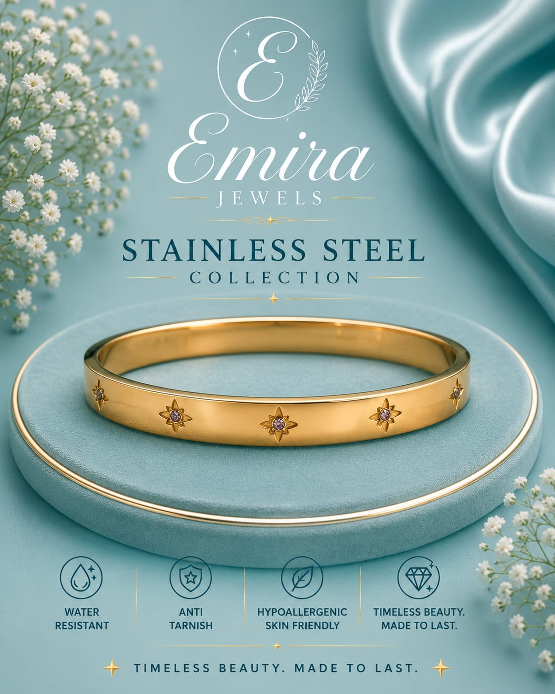 Star Stainless Steel Bangle