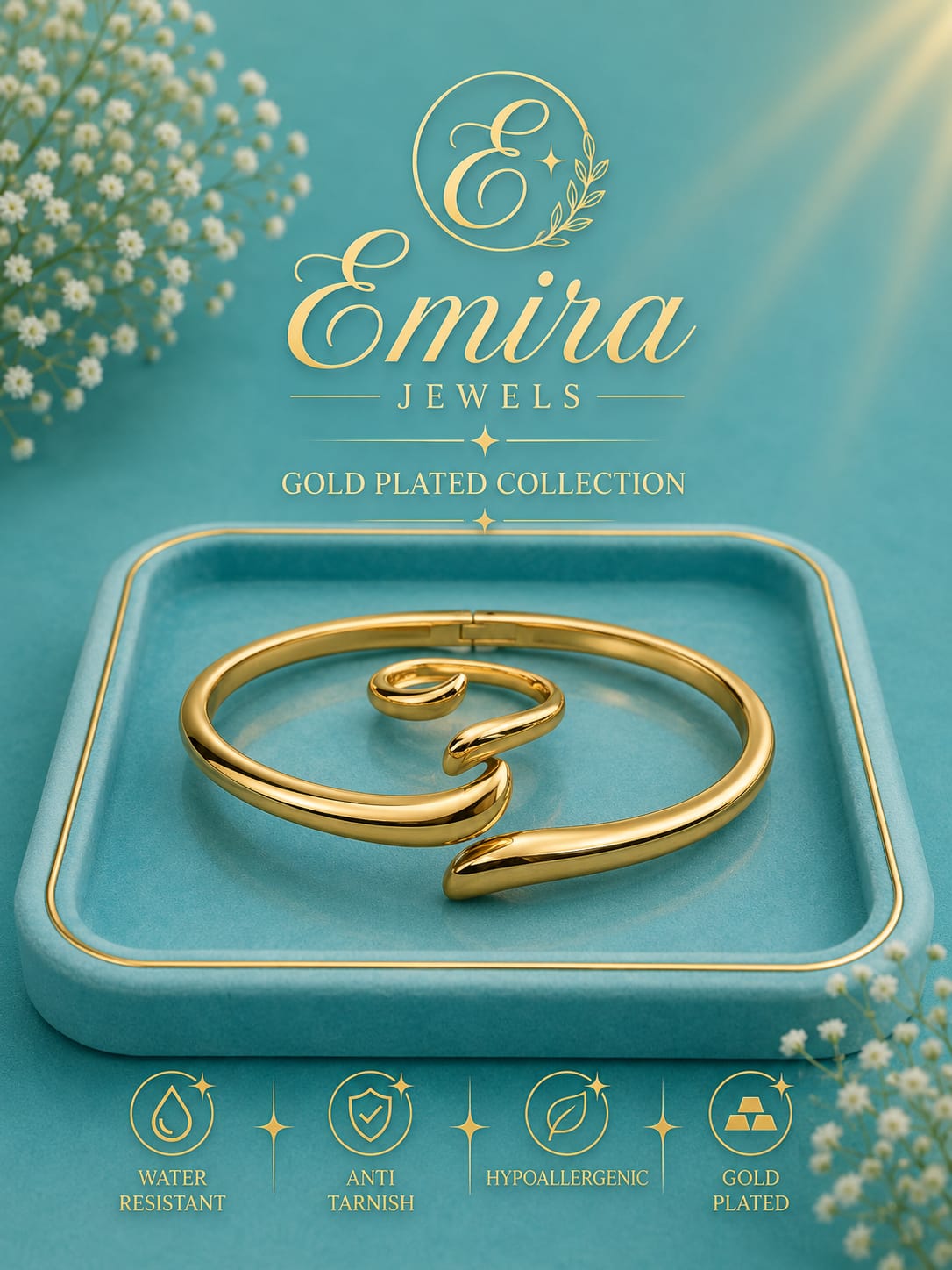 Serpentina Gold-Plated Bangle Set