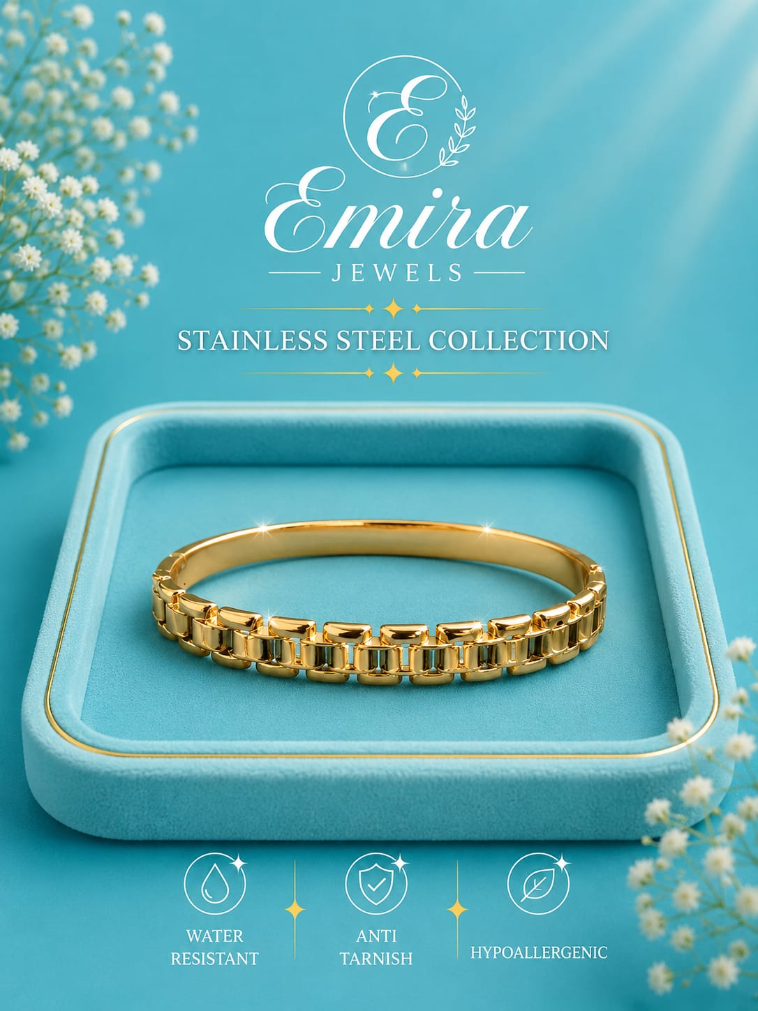 Golden Link Luxe Bangle