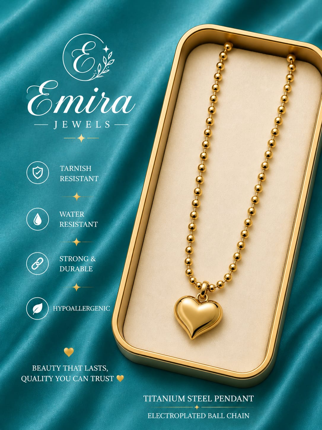 Heart Glow Pendant Necklace