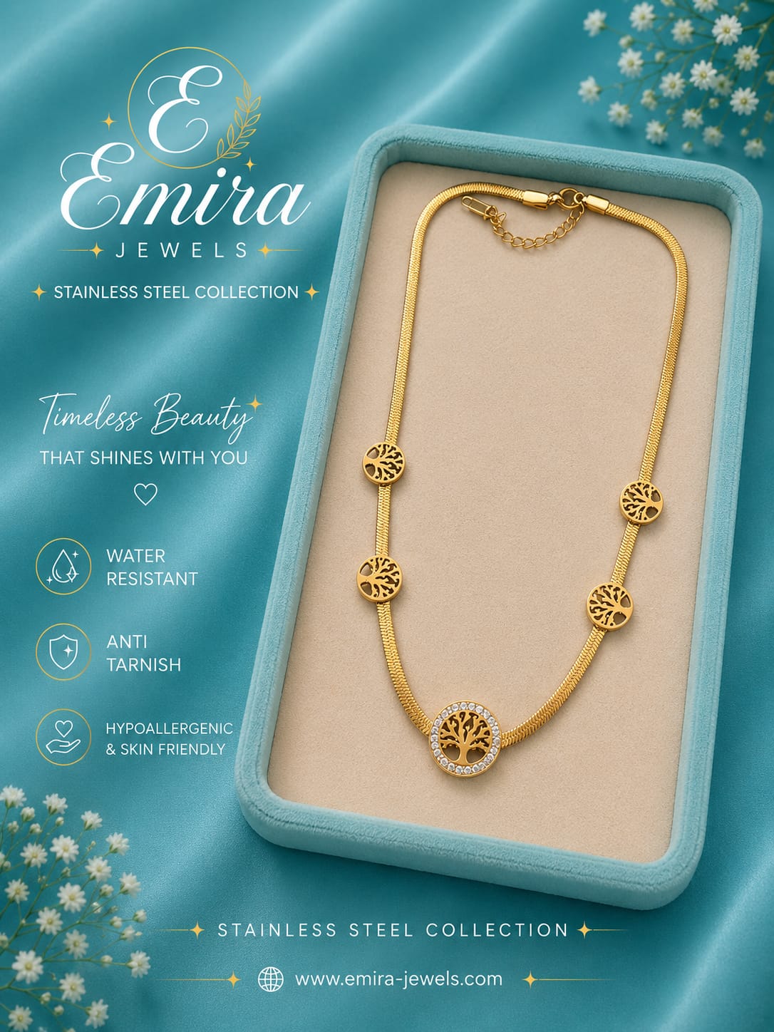 Tree of Life Mesh Necklace