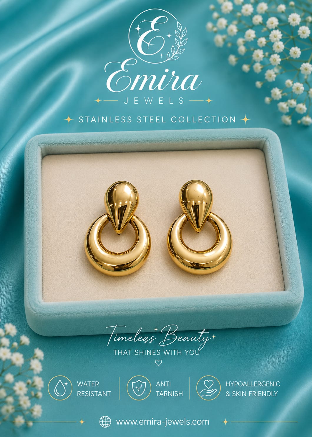 Aurora Halo Drop Earrings