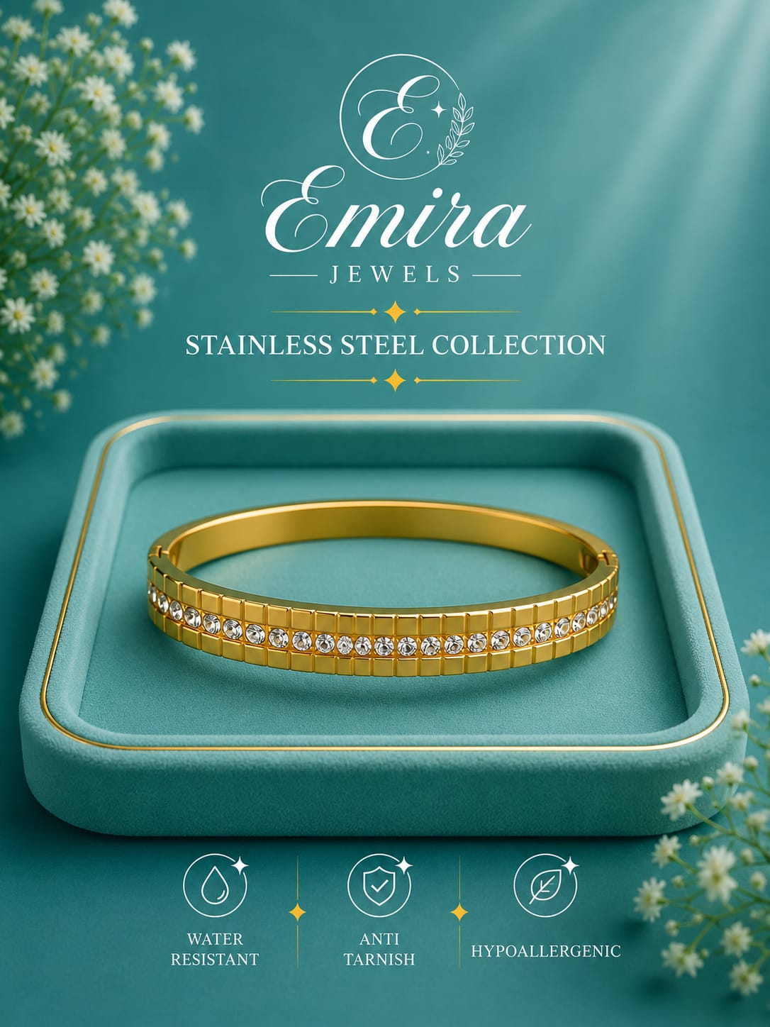 Celeste Crystal Bangle