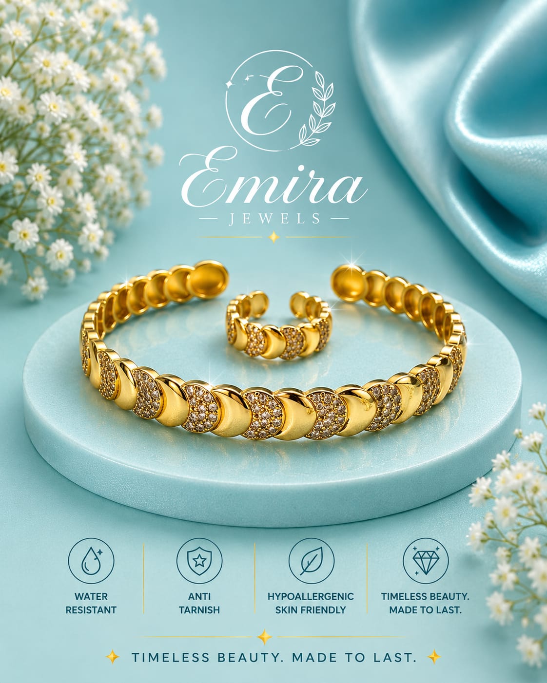 Luna Glow Bangle & Ring Set