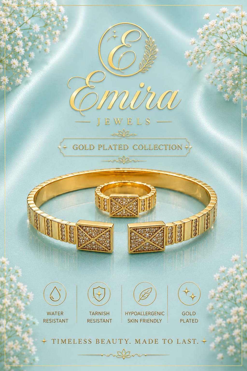 Regal Grace Bracelet & Ring Set