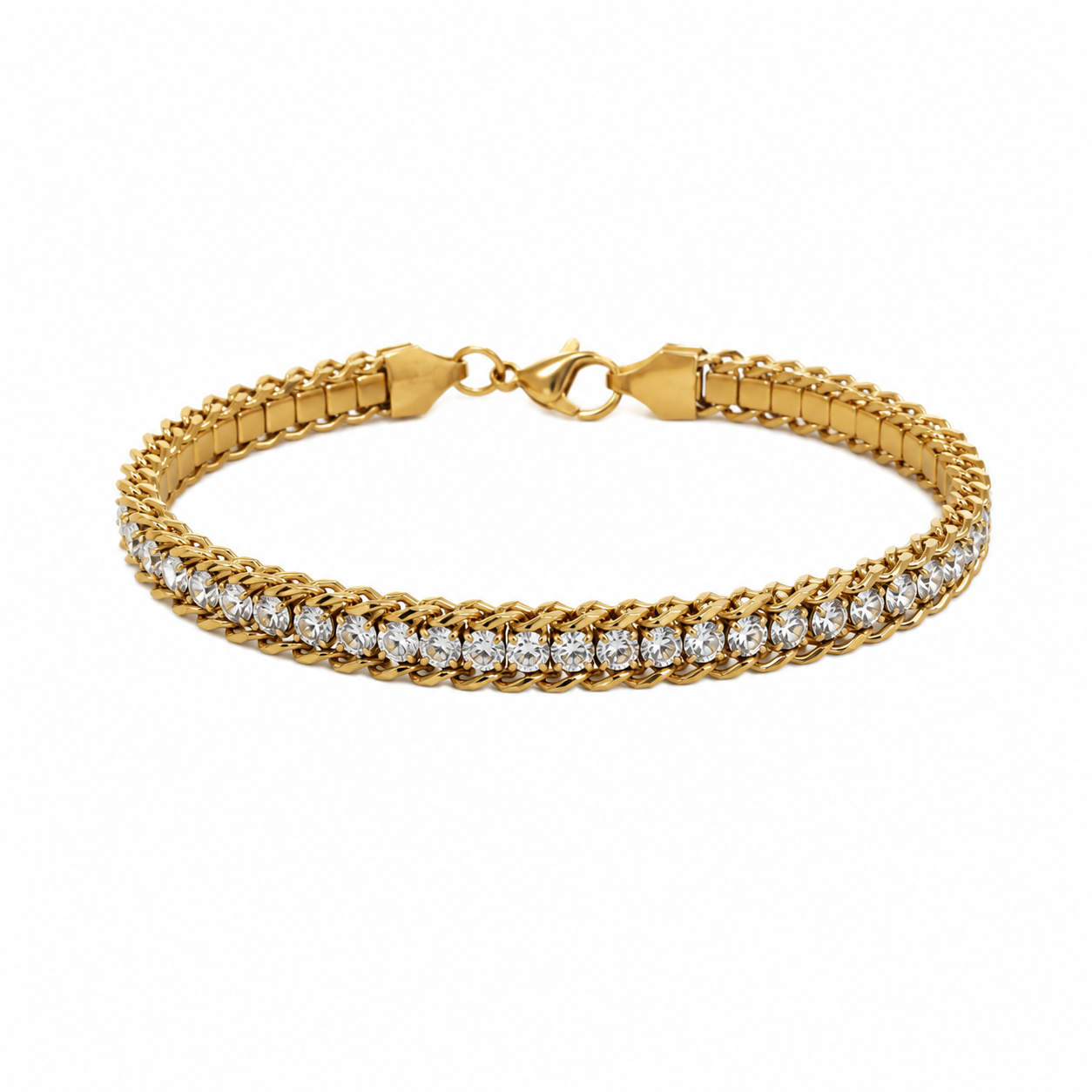 Luxe Crystal Chain Bracelet