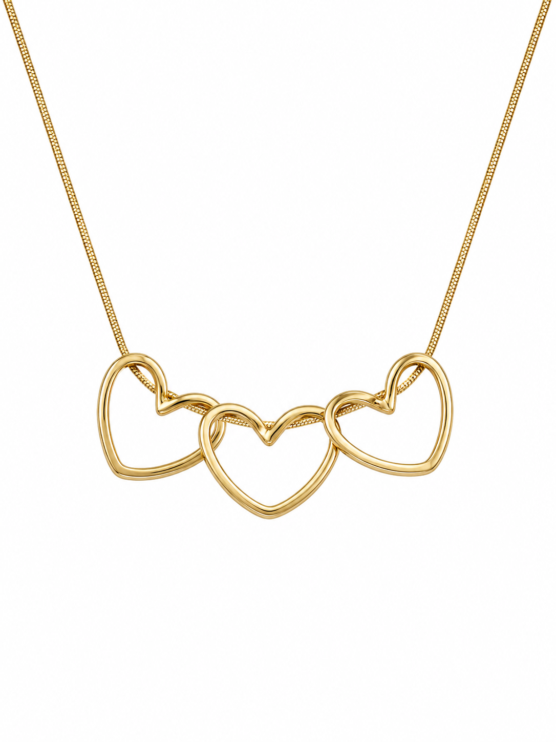 Triple Heart Harmony Necklace
