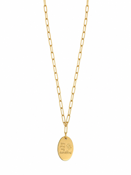 You Are My Sunshine Pendant Necklace